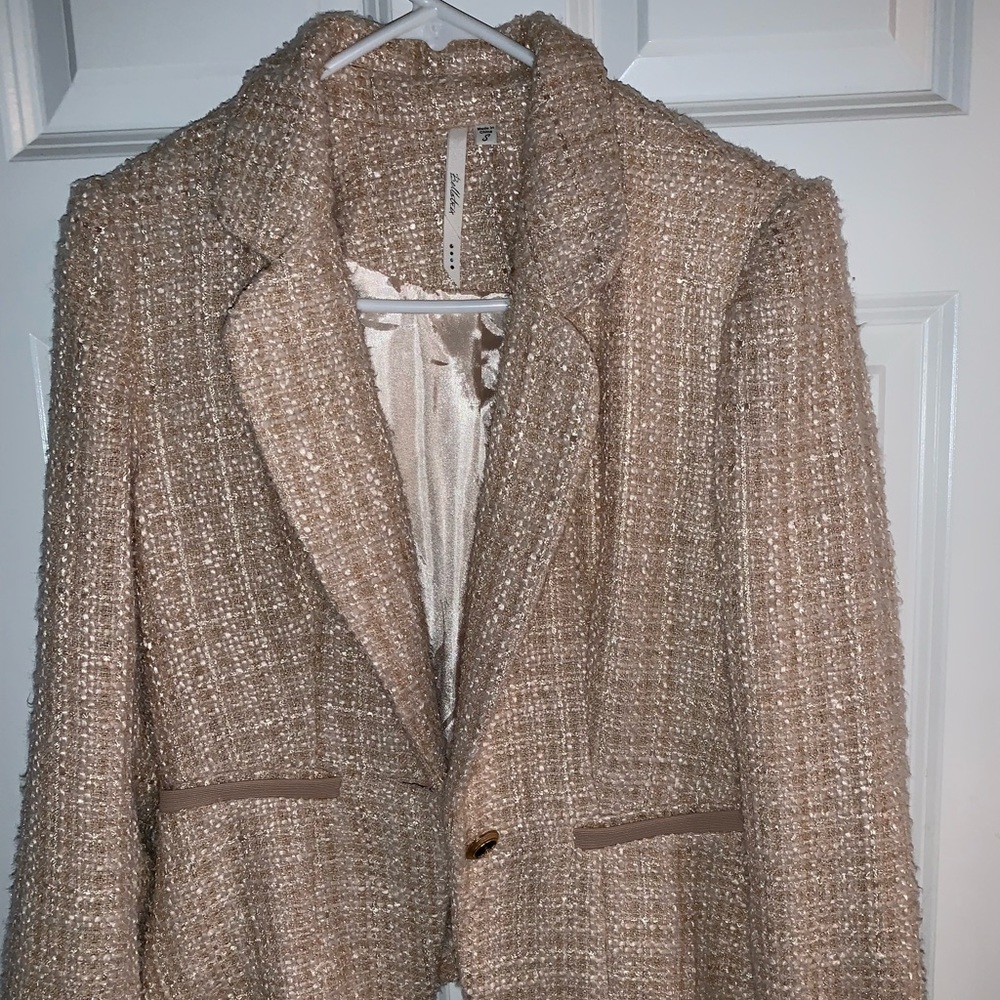 Pink tweed blazer